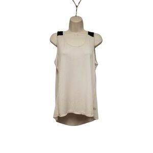 The Limited Scoop Neck Sleeveless Colorblock  Beige & Black Tank Top Size Large